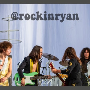 Greta Van Fleet Full band concert photo tribute print 2022 GVF Poster