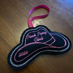 Chappell Roan Pink Pony Club tribute wall hanging ornament handmade