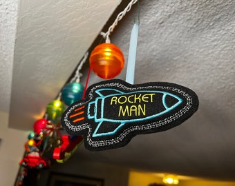 Ornament Rocket Man Tribute Vintage-stijl