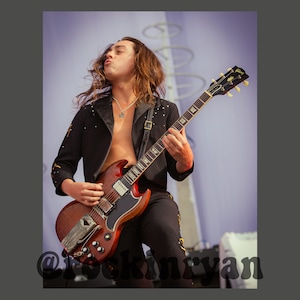 Jake Kiszka Greta Van Fleet tribute print GVF Poster 2022 festival
