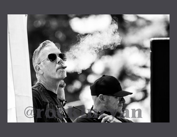 Hetfield Cigar Shot 2022 Metalhead Legend