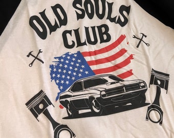 Old souls Club cuda shirt sweet old school style raglan