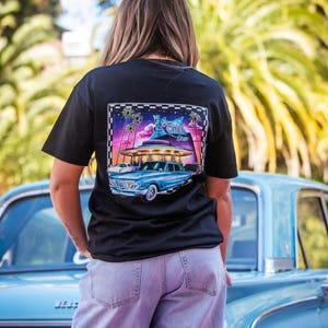 Cali Comet 1963 Mercury Comet Diner Black T shirt