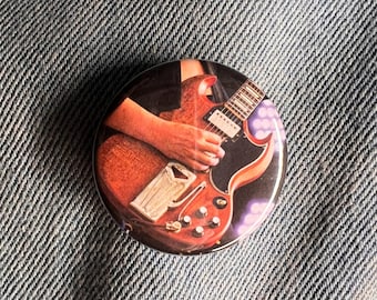 Jake Kiszka Greta Van Fleet Shredding Gibson Collectors Tribute button 2022 GVF Tribute