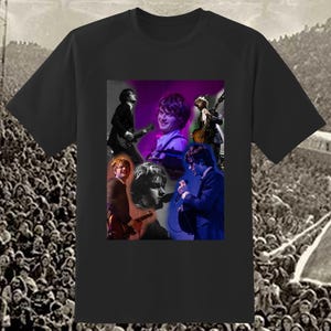 DJO Joe Keery tribute shirt live photo collage oakland 2025