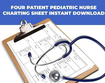 Four Patient Pediatric Nursing Report Sheet Nurse Chart Sheet Download 4 Patient Medical Report