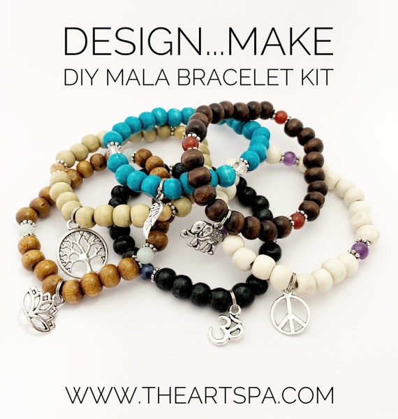 Design Make Diy Mala Bracelet Kit 27 Beads Ireland - Diy Mala Bead Bracelet