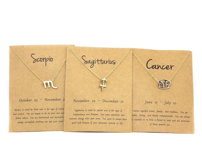 Zodiac Sign Necklaces