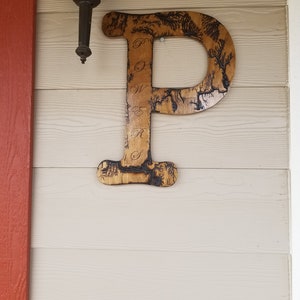 Handmade 18 Personalized Lichtenberg Wooden Letters Any Letter Available image 3