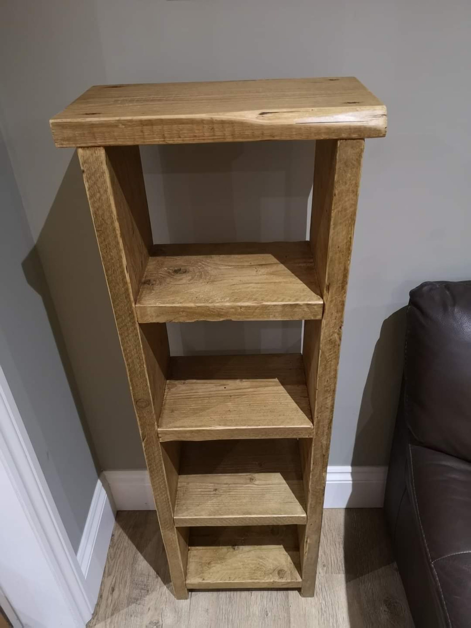 Reclaimed Rustic Scaffold Board Shelving Unit / Narrow Etsy