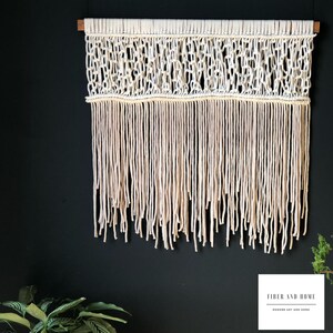 Modern Contemporary Macrame Fiber Art -Bree