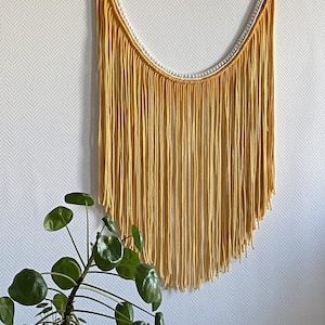 Tapiz de macramé Dip Dye inspirado en el sol, elige tu tamaño y color