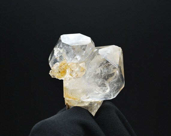 ハーキマーダイヤモンドクラスター、金鉄含有物、ニューヨーククォーツ