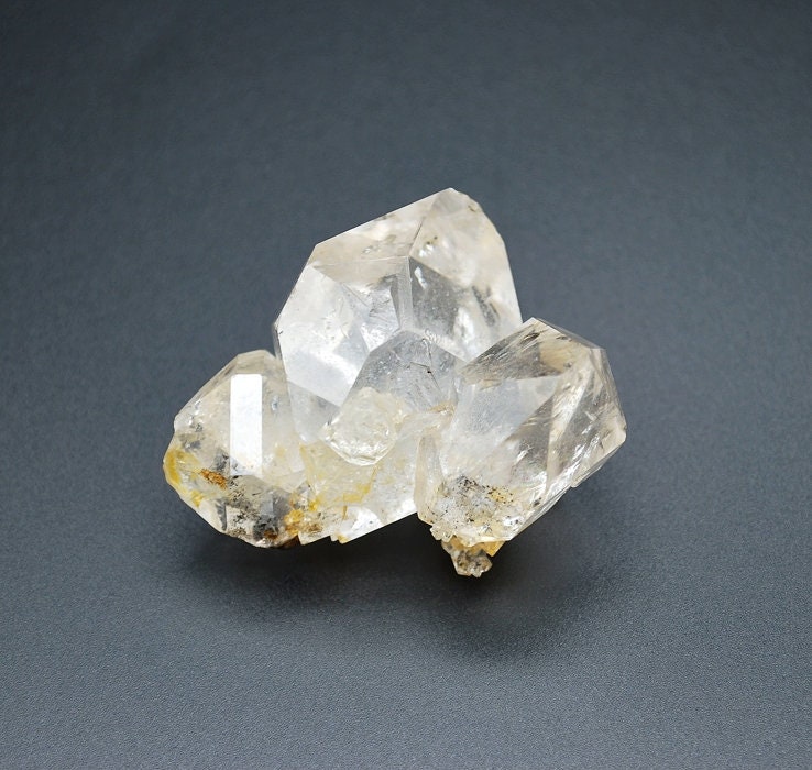 ハーキマーダイヤモンドクラスター、金鉄含有物、ニューヨーククォーツ