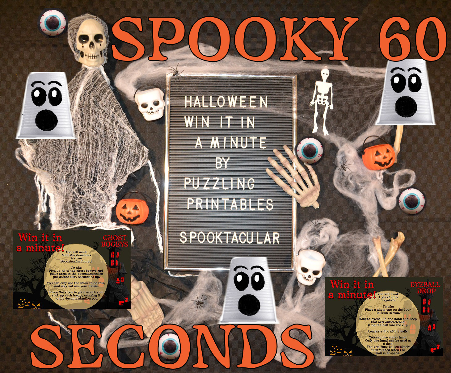 Win It in A Minute Game Halloween Party Game Halloween Game - Etsy Australia