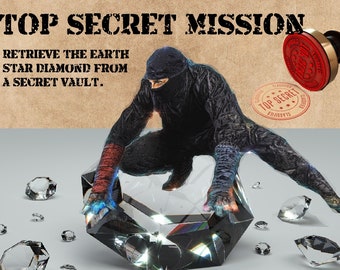Secret Agent Game Kit, Printable Spy Heist, Kids Escape Room (PDF)