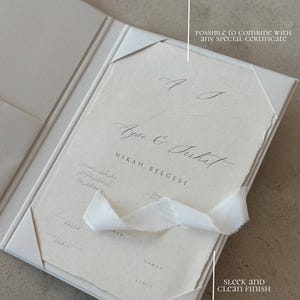 Folio Dini Nikah Belgesi Islamische Hochzeitsurkunde Andenken Mappe