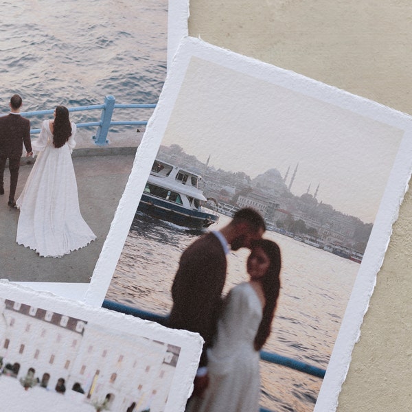 WEDDING PICTURES PRINTED on handmade paper fine art printing special day