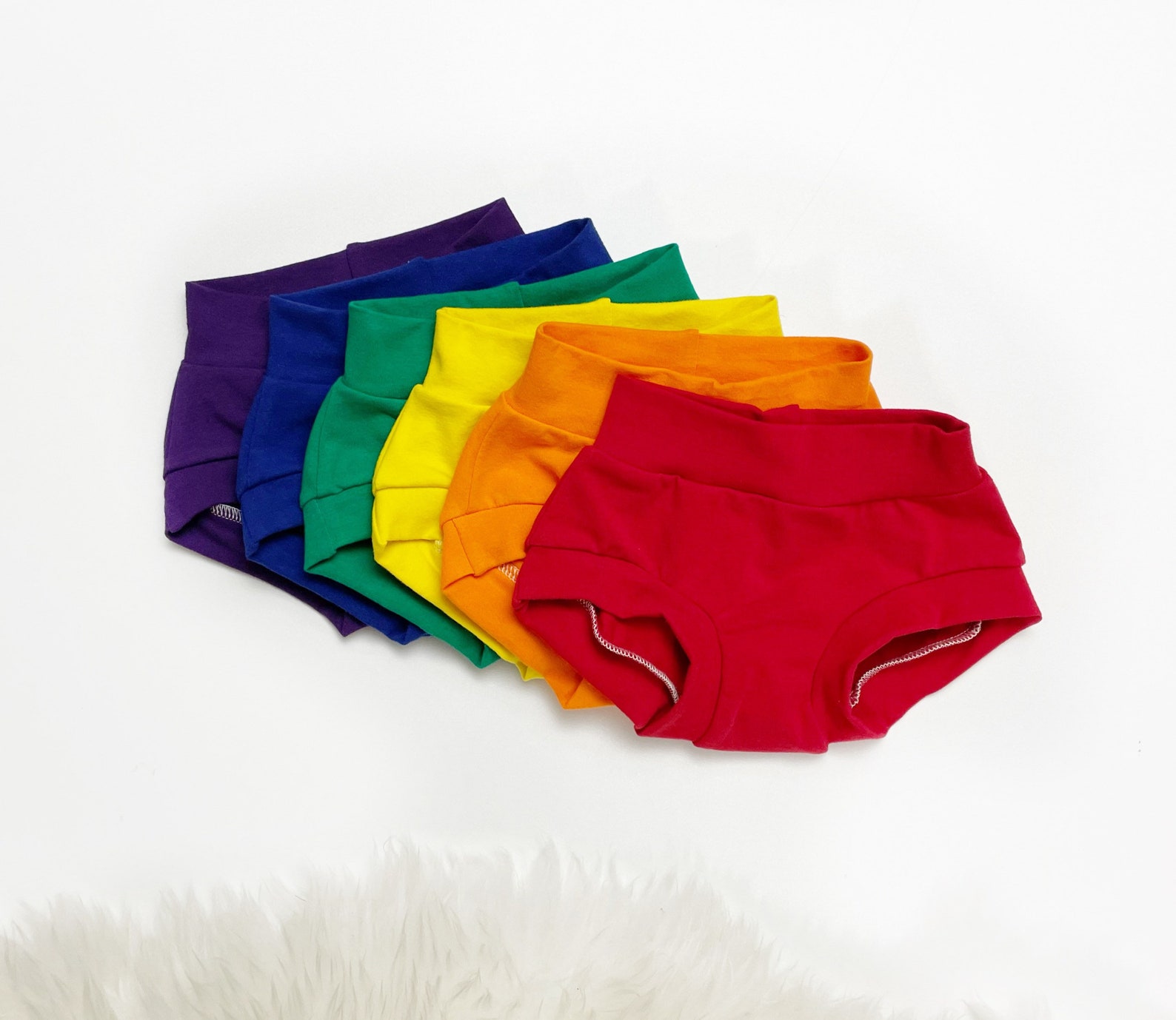 Rainbow Solids Toddler Underwear Panties Red Orange Yellow Etsy