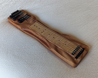 Mini Travel Headless Lap Steel Guitar – Mahogany & Maple, P90 Pickup, Gig Bag