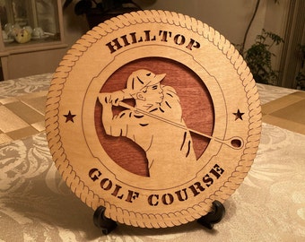 Brand New Personalized Wooden Plaque - Golf - FREE SHIPPING