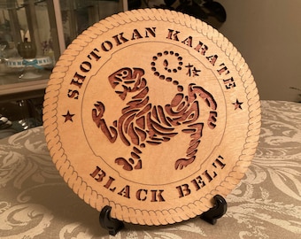 Brand New Personalized Martial Arts Wooden Plaque - Shotokan Karate - FREE SHIPPING