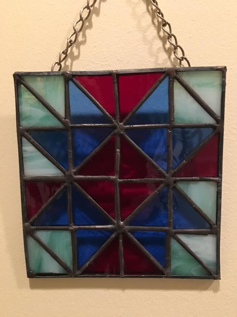 Stained Glass Quilt Block Etsy