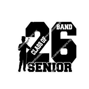 Class of 2026 Marching Band SVG AI JPEG design - trumpet