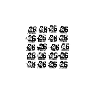 Bundle of 20 designs Class of 2026 Marching Band SVG AI JPEG design - flute drums tuba flag saxophone clarinet brass drum major