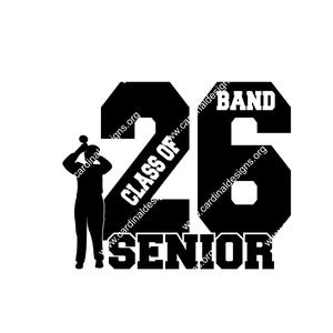 Class of 2026 Marching Band SVG AI JPEG design - Trumpet