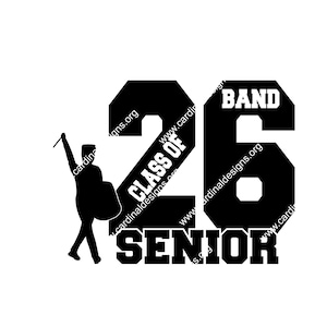 Class of 2026 Marching Band SVG AI JPEG design - drums