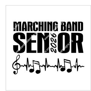 Class of 2026 Marching Band SVG AI JPEG design