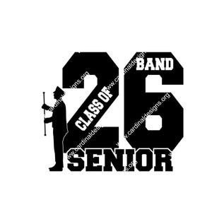Class of 2026 Marching Band SVG AI JPEG design - drum major