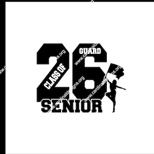 Class of 2026 Color Guard SVG AI JPEG design