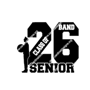 Class of 2026 Marching Band SVG AI JPEG design - Drums