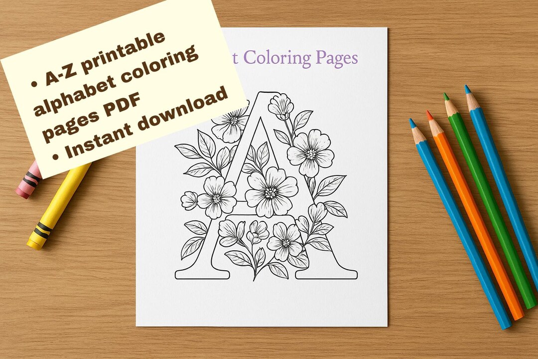 ABC Alphabet Coloring Pages | Educational Printable Worksheets | Kids ...