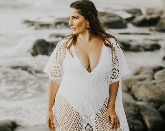 Harper Plus Size Swimsuit Cover-Up, plus size cover up, plus size cover ups women, plus size swimwear, plus size beach cover up