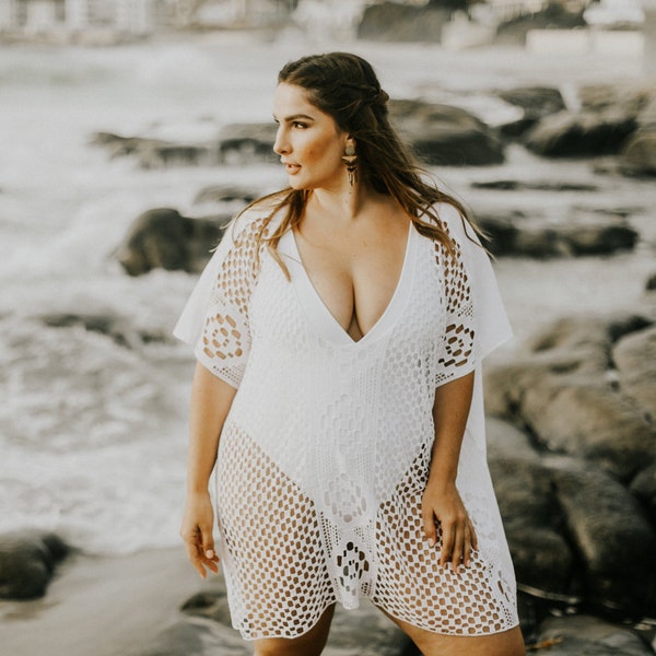 Harper Plus Size Swimsuit Cover-Up, plus size cover up, plus size cover ups women, plus size swimwear, plus size beach cover up