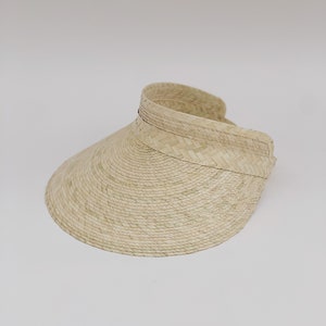 Rio Straw Visor Women, straw sun visor, straw sunhat, sunhat, straw sun visors women, beach hat image 2