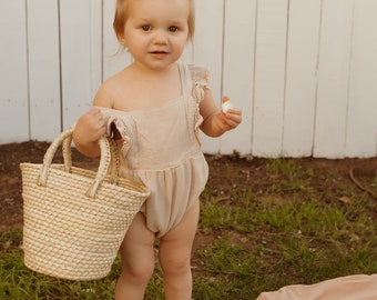 Mini Sunset Straw Basket