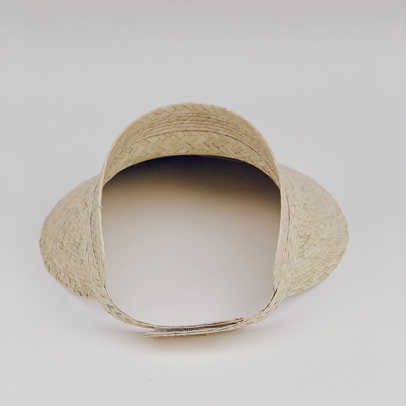 Rio Straw Visor Women, straw sun visor, straw sunhat, sunhat, straw sun visors women, beach hat image 3