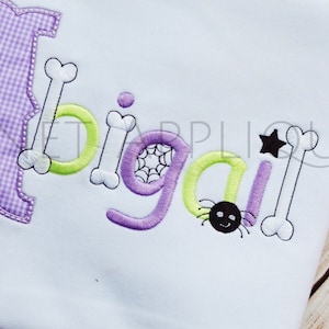 Halloween Alphabet Monogram Font Machine Embroidery Designs