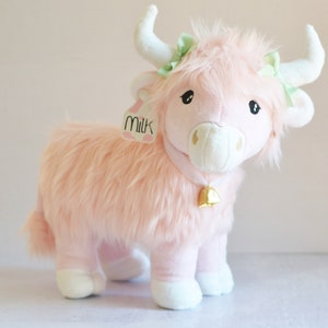 In the Hoop Clarabelle Highland Cow Plush Softie Machine Embroidery Design Digital ITH Download