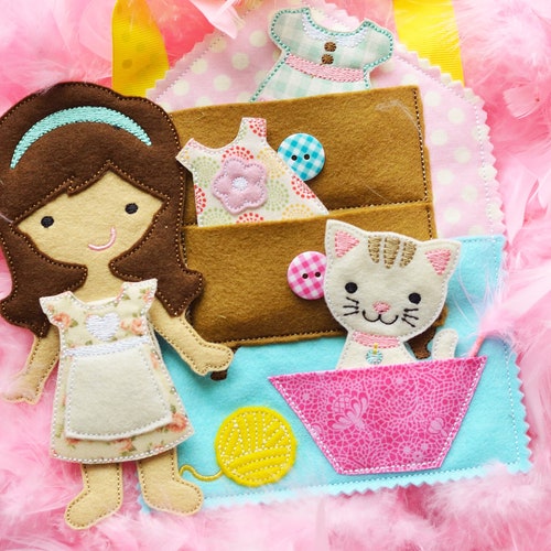 In the Hoop Vet Pet Quiet Book Felt Machine Embroidery Design Etsy