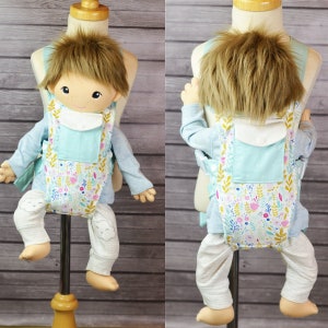 En el aro muñeca portabebés diseño frontal trasero para máquina bordado digital ITH Descargar
