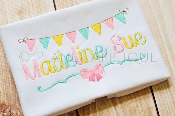 Madeline Cursive Script Monogram Font Machine Embroidery Designs