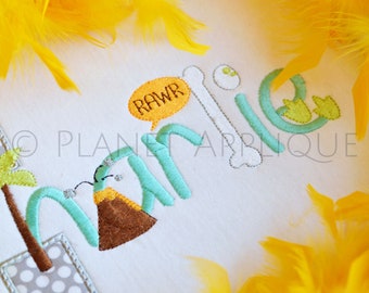 Dinosaur Monogram Font Machine Embroidery Design Dino Letters alphabet