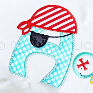First Mate Pirate Applique Alphabet Machine Embroidery Designs Beach Lettering