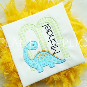 Dinosaur Rawr Brontosaur Monogram Font Machine Embroidery Designs