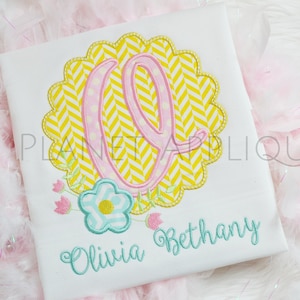 Spring Scallop Applique Font Monogram Machine Embroidery Design Alphabet for Spring Easter